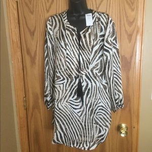 Zebra print tunic